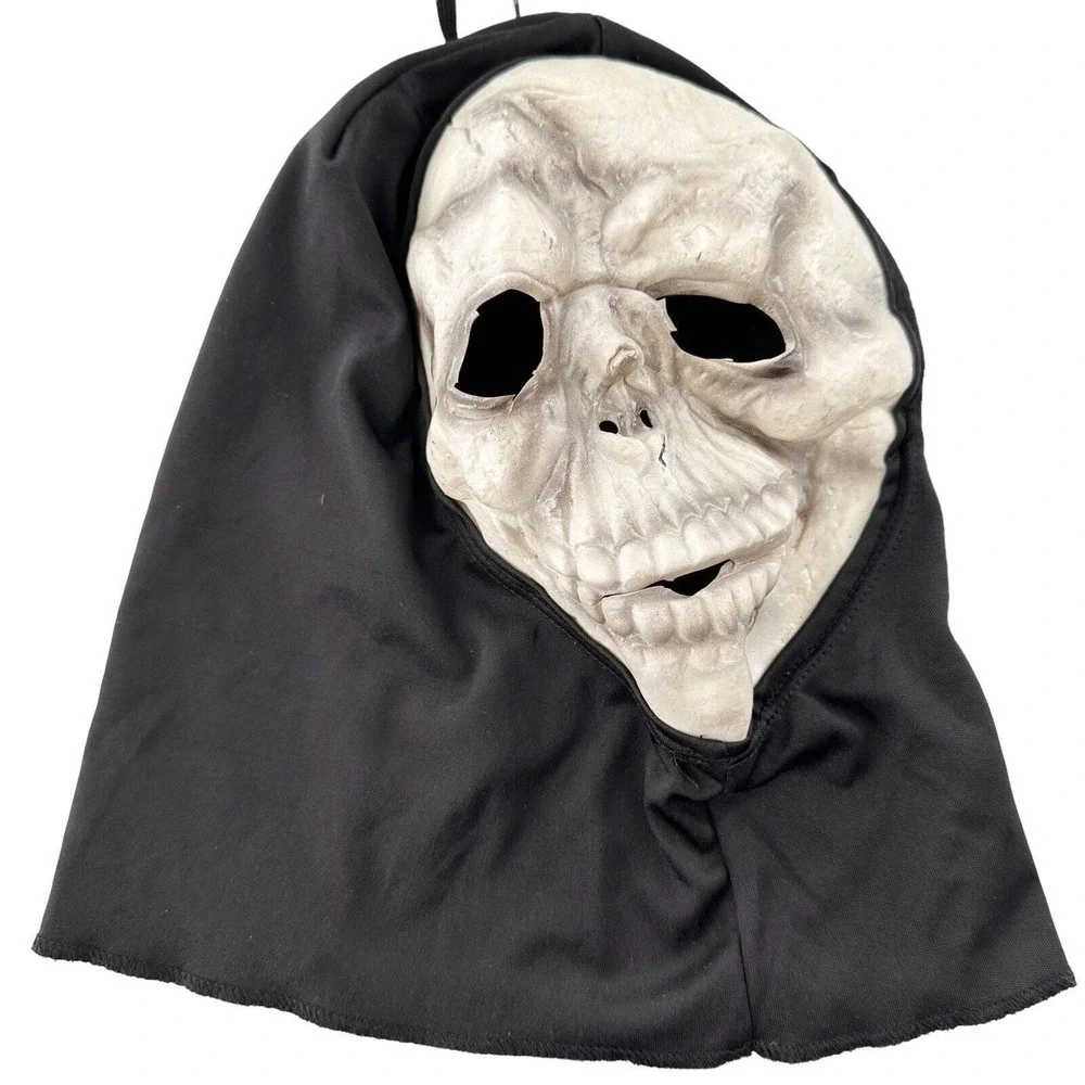 Skeleton Halloween Costume Small 7-8‎ Hallows Eve Gloves Mask Kids Youth